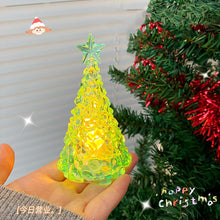 Load image into Gallery viewer, Christmas Tree LED Night Light Atmosphere Lamp Decoration Table Light Acrylic Diamond Night Lamp Home Holiday Light
