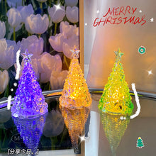 Load image into Gallery viewer, Christmas Tree LED Night Light Atmosphere Lamp Decoration Table Light Acrylic Diamond Night Lamp Home Holiday Light

