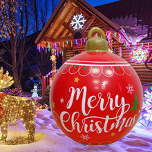 Load image into Gallery viewer, 60cm Large PVC Christmas Tree Decor Inflatable Ball Ornaments Xmas Ball Without Light Decoration for Outdoor Yard Lawn Porch
