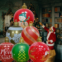 Load image into Gallery viewer, 60cm Large PVC Christmas Tree Decor Inflatable Ball Ornaments Xmas Ball Without Light Decoration for Outdoor Yard Lawn Porch
