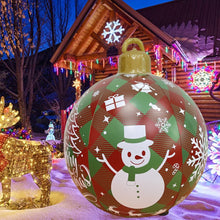 Load image into Gallery viewer, 60cm Large PVC Christmas Tree Decor Inflatable Ball Ornaments Xmas Ball Without Light Decoration for Outdoor Yard Lawn Porch
