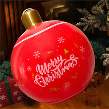 Load image into Gallery viewer, 18inch Outdoor Christmas Inflatable Decorated Ball PVC Giant Large Balls Xmas Tree Decorations Toy Ball Without Light
