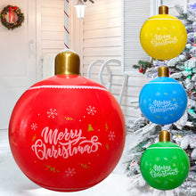 Load image into Gallery viewer, 18inch Outdoor Christmas Inflatable Decorated Ball PVC Giant Large Balls Xmas Tree Decorations Toy Ball Without Light
