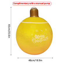 Load image into Gallery viewer, 18inch Outdoor Christmas Inflatable Decorated Ball PVC Giant Large Balls Xmas Tree Decorations Toy Ball Without Light
