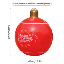 Load image into Gallery viewer, 18inch Outdoor Christmas Inflatable Decorated Ball PVC Giant Large Balls Xmas Tree Decorations Toy Ball Without Light
