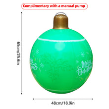 Load image into Gallery viewer, 18inch Outdoor Christmas Inflatable Decorated Ball PVC Giant Large Balls Xmas Tree Decorations Toy Ball Without Light
