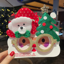 Load image into Gallery viewer, Christmas Glasses Glitter Decorative Glasses Kid Xmax Party Costume Eyeglasses Photo Props Christmas Decoration 2024 Navidad Gift

