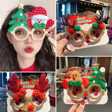 Load image into Gallery viewer, Christmas Glasses Glitter Decorative Glasses Kid Xmax Party Costume Eyeglasses Photo Props Christmas Decoration 2024 Navidad Gift
