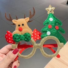 Load image into Gallery viewer, Christmas Glasses Glitter Decorative Glasses Kid Xmax Party Costume Eyeglasses Photo Props Christmas Decoration 2024 Navidad Gift
