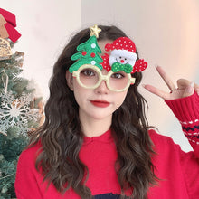 Load image into Gallery viewer, Christmas Glasses Glitter Decorative Glasses Kid Xmax Party Costume Eyeglasses Photo Props Christmas Decoration 2024 Navidad Gift
