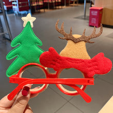 Load image into Gallery viewer, Christmas Glasses Glitter Decorative Glasses Kid Xmax Party Costume Eyeglasses Photo Props Christmas Decoration 2024 Navidad Gift
