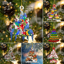 Load image into Gallery viewer, 2024 New Year Christmas Ornament Wooden Hanging Pendants Star Xmas Tree Bell Christmas Tree Decorations For Home Navidad
