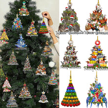 Load image into Gallery viewer, 2024 New Year Christmas Ornament Wooden Hanging Pendants Star Xmas Tree Bell Christmas Tree Decorations For Home Navidad
