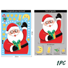Load image into Gallery viewer, Merry Christmas Wall Stickers Window Glass Stickers Christmas Decorations For Home Christmas Ornaments Removable
