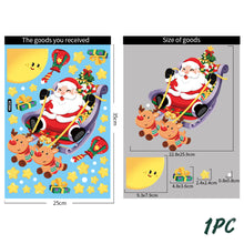 Load image into Gallery viewer, Merry Christmas Wall Stickers Window Glass Stickers Christmas Decorations For Home Christmas Ornaments Removable

