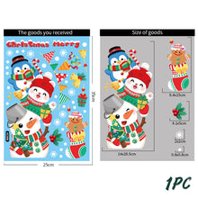 Load image into Gallery viewer, Merry Christmas Wall Stickers Window Glass Stickers Christmas Decorations For Home Christmas Ornaments Removable
