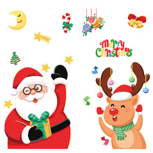 Load image into Gallery viewer, Merry Christmas Wall Stickers Window Glass Stickers Christmas Decorations For Home Christmas Ornaments Removable
