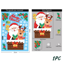 Load image into Gallery viewer, Merry Christmas Wall Stickers Window Glass Stickers Christmas Decorations For Home Christmas Ornaments Removable
