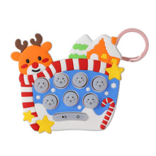 Load image into Gallery viewer, Pop Push Childrens Press Handle Fidget Toy Quick Push Game Console Keychain Pop It Decompression Toy Christmas New Year Gift
