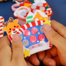 Load image into Gallery viewer, Pop Push Childrens Press Handle Fidget Toy Quick Push Game Console Keychain Pop It Decompression Toy Christmas New Year Gift
