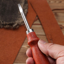 Load image into Gallery viewer, Leather Edge Beveler Skiving Beveling Knife Cutting Hand Craft Tool with Beech Handle Edge Cutting Leather Craft DIY Tool
