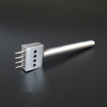 Load image into Gallery viewer, 4/5/6/8mm Spacing Punch Tool Metal Leather Chisel Hole Punch Stitching Tool Diamond Pricking Iron DIY Leather Craft Tools
