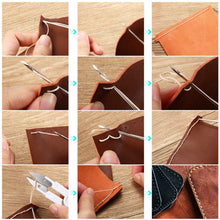Load image into Gallery viewer, DIY Leather Sewing Awl Kit Waxed Thread Hand Sewing Tools Leather Craft Edge Stitching Belt Strips Shoemaker Canvas Repair Tools
