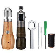 Load image into Gallery viewer, DIY Leather Sewing Awl Kit Waxed Thread Hand Sewing Tools Leather Craft Edge Stitching Belt Strips Shoemaker Canvas Repair Tools
