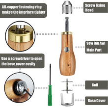 Load image into Gallery viewer, DIY Leather Sewing Awl Kit Waxed Thread Hand Sewing Tools Leather Craft Edge Stitching Belt Strips Shoemaker Canvas Repair Tools
