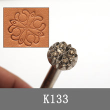 Load image into Gallery viewer, Leather Stamping Kit Metal Punch Tool Pottery Stamps DIY Clay Ceramics Stamp Wax Leather Craft Punch Stamps
