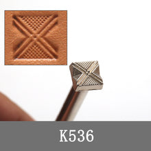 Load image into Gallery viewer, Leather Stamping Kit Metal Punch Tool Pottery Stamps DIY Clay Ceramics Stamp Wax Leather Craft Punch Stamps
