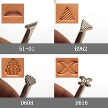 Load image into Gallery viewer, Leather Stamping Kit Metal Punch Tool Pottery Stamps DIY Clay Ceramics Stamp Wax Leather Craft Punch Stamps
