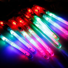 Load image into Gallery viewer, 1PC Colorful LED Transparent Flash Stick Large Fluorescent Stick Concert Wedding Party Supplies Glow Stick 21CM
