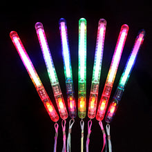 Load image into Gallery viewer, 1PC Colorful LED Transparent Flash Stick Large Fluorescent Stick Concert Wedding Party Supplies Glow Stick 21CM
