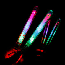 Load image into Gallery viewer, 1PC Colorful LED Transparent Flash Stick Large Fluorescent Stick Concert Wedding Party Supplies Glow Stick 21CM
