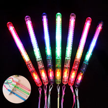Load image into Gallery viewer, 1PC Colorful LED Transparent Flash Stick Large Fluorescent Stick Concert Wedding Party Supplies Glow Stick 21CM
