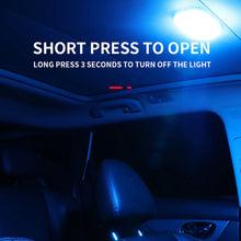 Load image into Gallery viewer, Car 8 LED Touch Ceiling Light Wall Reading Lamp Magnet Base Ceiling Light Ambient Mood Interior Trunk Light Inside
