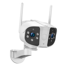 Load image into Gallery viewer, 8MP 4K HD Wifi IP Camera Outdoor Dual Lens 180° Wide Angle Security Cam 6MP Panoramic CCTV Video Surveillance AI Human Detection
