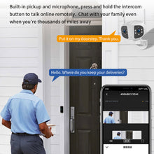 Load image into Gallery viewer, 8MP 4K HD Wifi IP Camera Outdoor Dual Lens 180° Wide Angle Security Cam 6MP Panoramic CCTV Video Surveillance AI Human Detection
