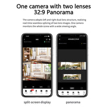 Load image into Gallery viewer, 8MP 4K HD Wifi IP Camera Outdoor Dual Lens 180° Wide Angle Security Cam 6MP Panoramic CCTV Video Surveillance AI Human Detection
