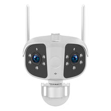 Load image into Gallery viewer, 8MP 4K HD Wifi IP Camera Outdoor Dual Lens 180° Wide Angle Security Cam 6MP Panoramic CCTV Video Surveillance AI Human Detection
