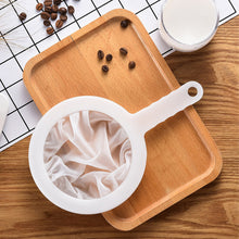 Load image into Gallery viewer, Kitchen Nut Milk Filter Ultra-fine Mesh Strainer Nylon Mesh Filter Spoon for Soy Milk Coffee Yogurt Strainers

