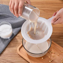 Load image into Gallery viewer, Kitchen Nut Milk Filter Ultra-fine Mesh Strainer Nylon Mesh Filter Spoon for Soy Milk Coffee Yogurt Strainers
