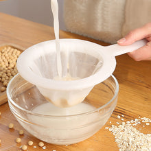 Load image into Gallery viewer, Kitchen Nut Milk Filter Ultra-fine Mesh Strainer Nylon Mesh Filter Spoon for Soy Milk Coffee Yogurt Strainers
