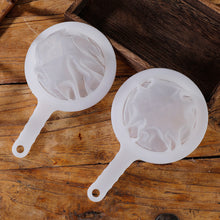 Load image into Gallery viewer, Kitchen Nut Milk Filter Ultra-fine Mesh Strainer Nylon Mesh Filter Spoon for Soy Milk Coffee Yogurt Strainers
