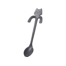 Load image into Gallery viewer, Stainless Steel Coffee Spoon Lovely Cute Cat Shape Teaspoon Dessert Snack Scoop Ice Cream Mini Spoons Tableware Kitchen Tools
