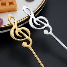 Load image into Gallery viewer, Stainless Steel Musical Notes Coffee Spoon Tea Stirring Spoon Tea Desserts Sugar Spoon Tableware Kitchen Tools Sugar Spoon
