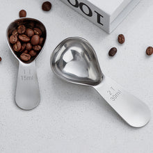 Load image into Gallery viewer, Coffee Scoop Stainless Steel Coffee Measuring Spoons 15ML/30ML Short Handle Coffeeware Kitchen Cafe Making Coffee Accessories
