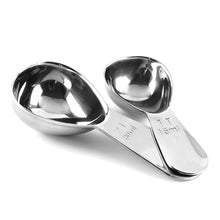 Load image into Gallery viewer, Coffee Scoop Stainless Steel Coffee Measuring Spoons 15ML/30ML Short Handle Coffeeware Kitchen Cafe Making Coffee Accessories
