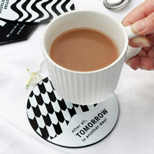 Load image into Gallery viewer, INS Style Stainless Steel Cup Pad Thermal Insulation Coaster Household Bowl Pot Dish Plate Mat Simple Black Meal Placemat
